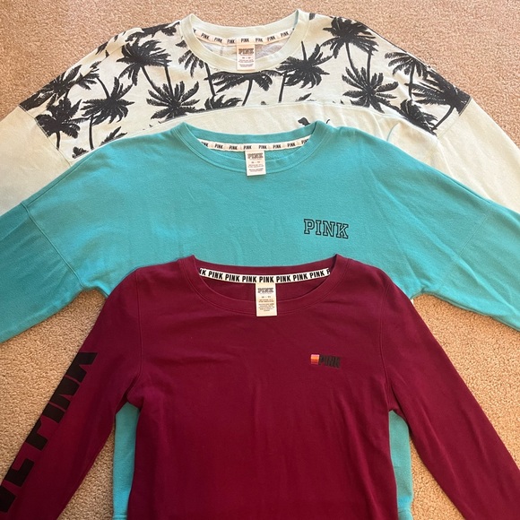 PINK Crewneck Sweatshirts - Picture 1 of 5